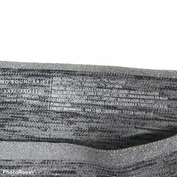 No Boundaries Womens Size XXXL 10 V-Thong Panty Seamless Gray New With Tags - Picture 4 of 7